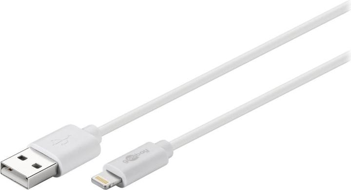 Actual product image Goobay Lightning USB charging and synchronisation cable (2 m, USB 2.0)