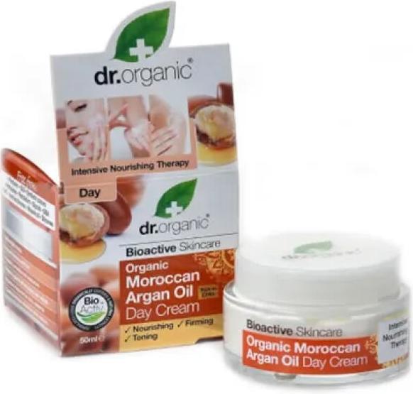 Actual product image Dr. Organic Dr Organic Moroccan Argan Oil Day Cream 50ml (Body cream, 50 ml)