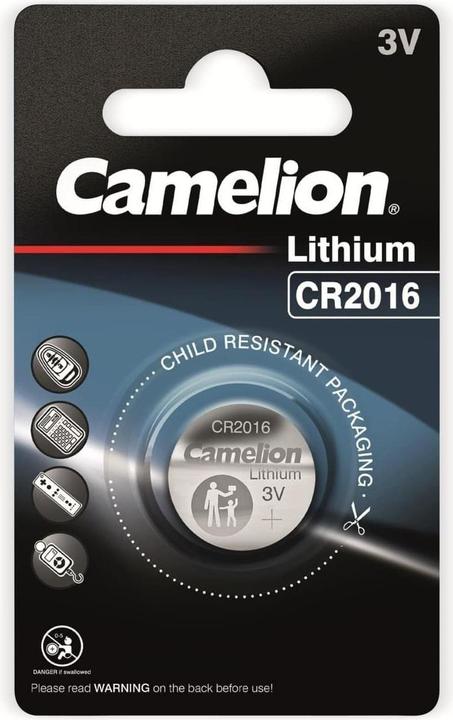 Produktbild Camelion CR2016-BP1 - Einwegbatterie - CR2016 - Lithium - 3 V - 1 Stück(e) - 55 x 3 x 190 (1 Stk., CR2016, 75 mAh)