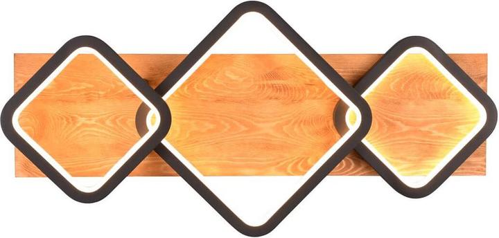 Actual product image Trio Rama LED ceiling light 32W dimmable black matt warm white (3200 lm)