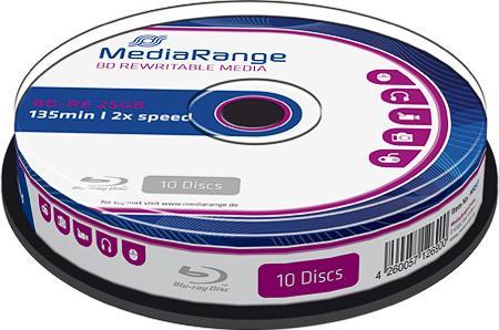 Immagine prodotto MediaRange BD-RE 2x Singolo strato 25GB 10 P. (10 x)
