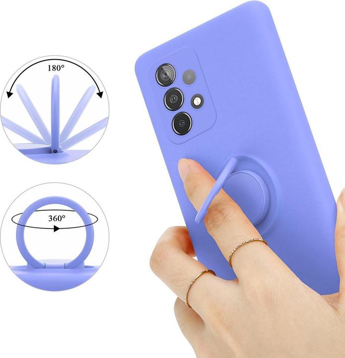 Actual product image Cadorabo TPU Liquid Ring Silicone Case Cover (Samsung Galaxy A52, Samsung Galaxy A52 5G, Samsung Galaxy A52s 5G)