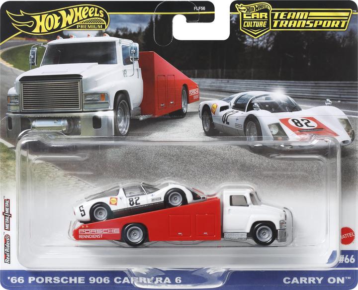 Productafbeelding Hot Wheels Autocultuur: Team Transport '66 Porsche 906 Carrera 6 & Carry On
