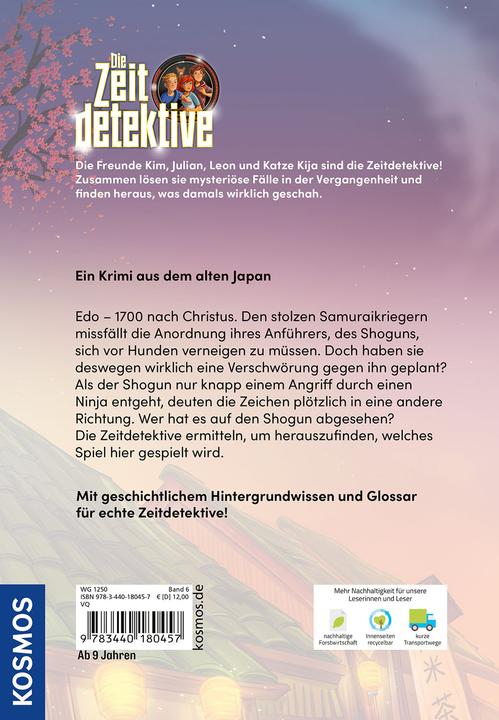 Actual product image Kosmos Die Zeitdetektive, 6, Die Rache des Ninjas (German, Fabian Lenk, Timo Grubing, 2025)