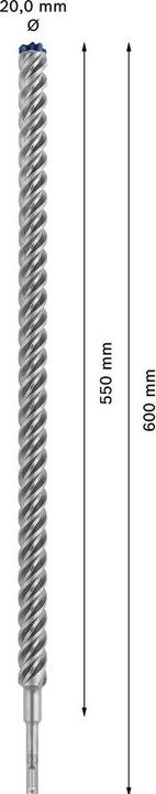 Produktbild Bosch Professional Zubehör EXPERT SDS plus-7X Hammerbohrer, 25 x 550 x 600 mm (25 mm)
