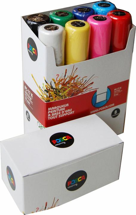 Produktbild Posca Marker PC-17K Rechteckspitze (Mehrfarbig, 15 mm, 8 x)