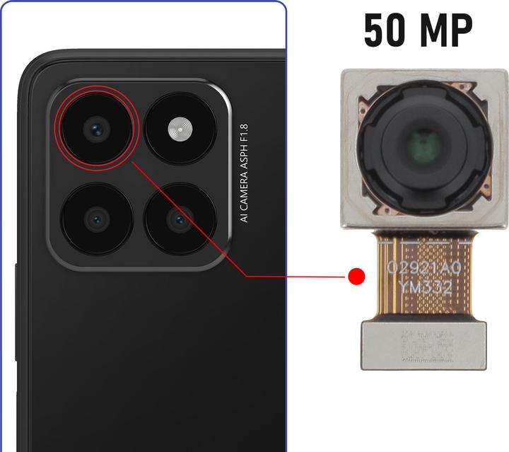 Produktbild Relife Rückkamera für Honor 70 Lite, Honor X6 Hauptsensor 50MP (Honor 70 Lite)