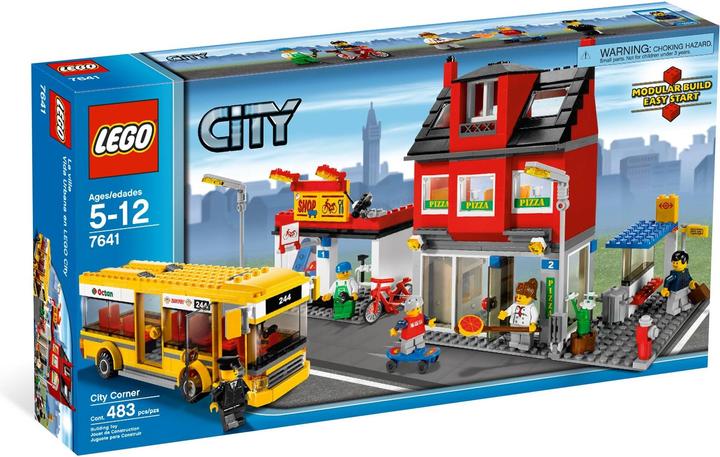 Immagine prodotto LEGO Stadtviertel mit Bus (7641, LEGO City)