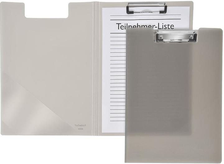 Actual product image Foldersys Clipboard folder A4, clip with plastic corners, triangular clear pocket inside, choice of colours