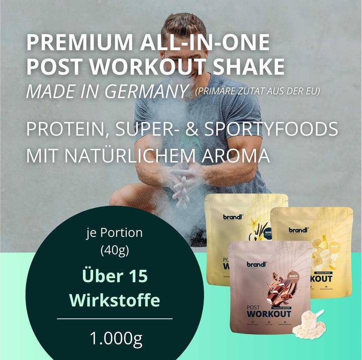 Actual product image Brandl-Nutrition Pulver Post Workout 2.0 Whey Vanille 1000 g (Vanilla, 1 pcs., 1000 g)