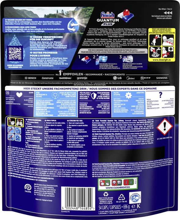 Produktbild Finish Quantum Plus (Tabs, 54 x)