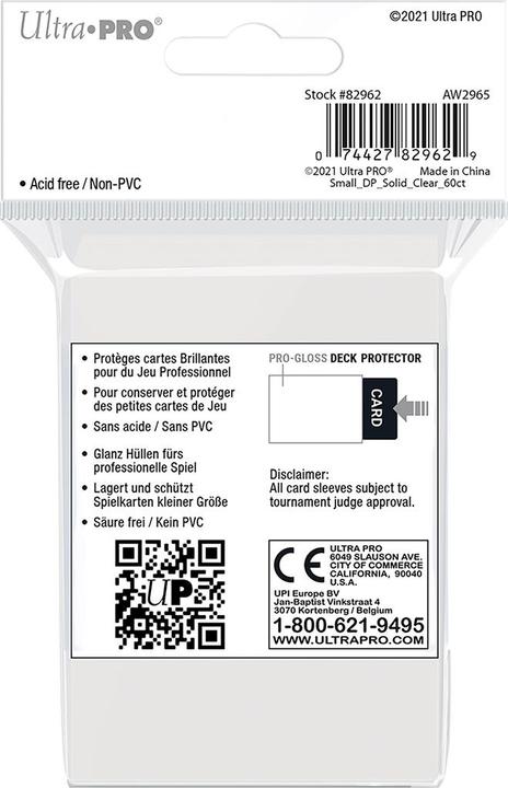 Produktbild Ultra Pro Clear PRO