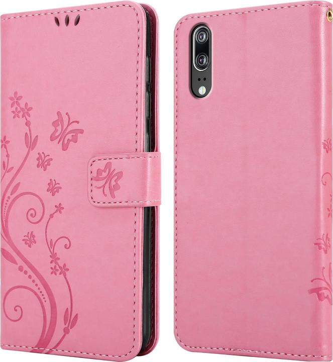Actual product image Cadorabo Flower Book Cover (Huawei P20)