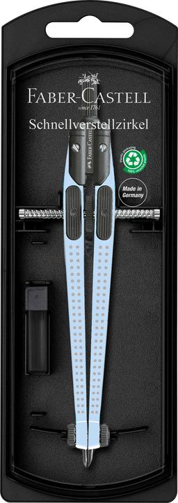 Faber-Castell Bussola a regolazione rapida Grip blu cielo