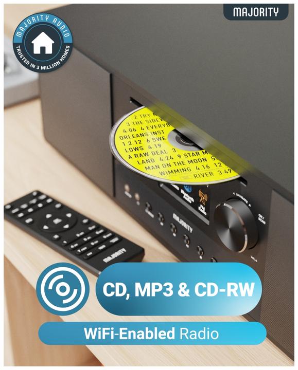 Productafbeelding Majority Quadriga (DAB+, VHF, FM, Bluetooth, WiFi)