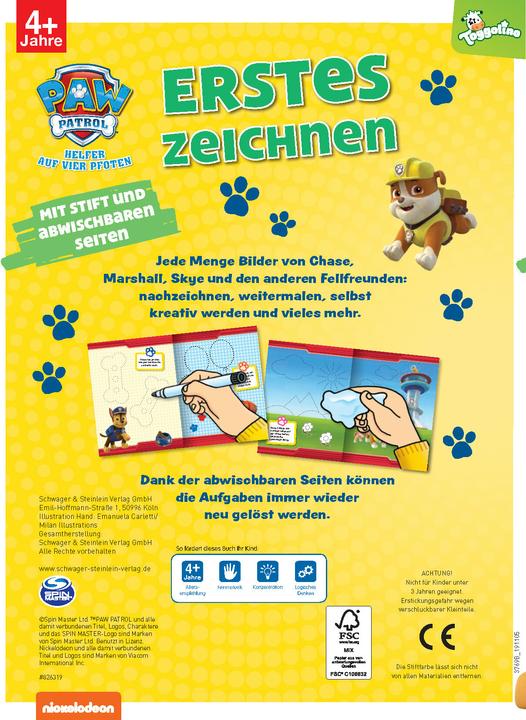 Produktbild Mein Lernspielheft PAW Patrol Erstes Zeichnen (Deutsch)