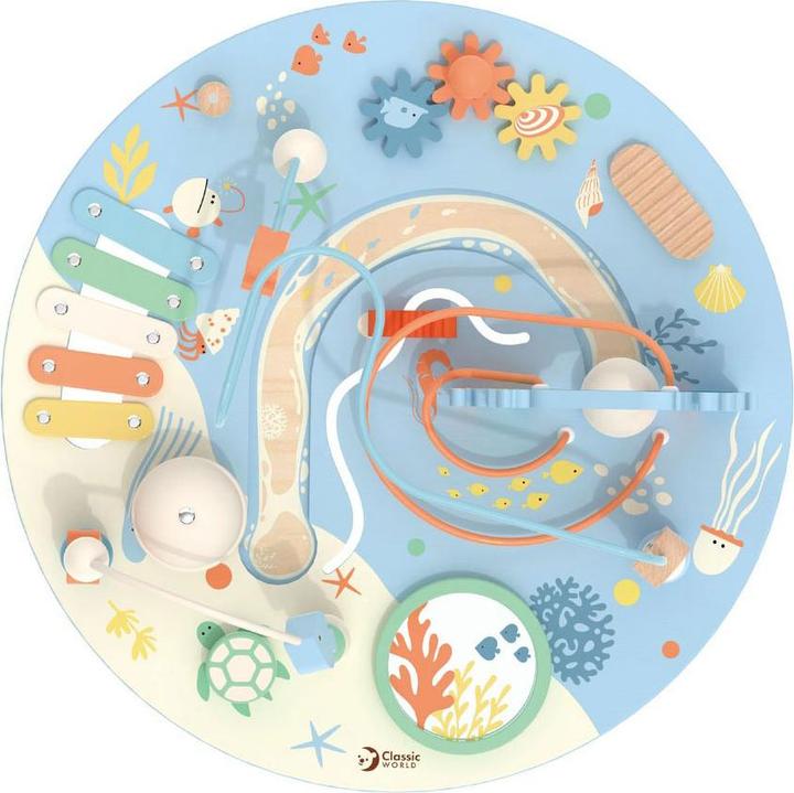 Productafbeelding Classic World Houten activiteitentafel onderwaterwereld, 3dl