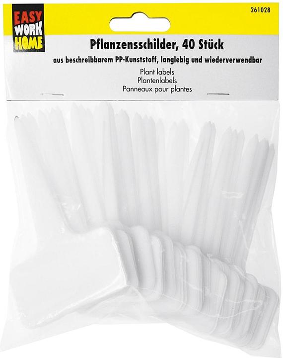 Easy Work Pflanzensschilder, 40 Stück (14.50 cm, 17.50 cm)