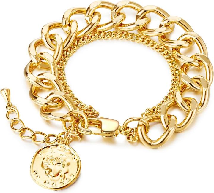 Lulu & Jane Damen Metall-Legierung gelbgold - 29323 (18 cm, Metall-Legierung)