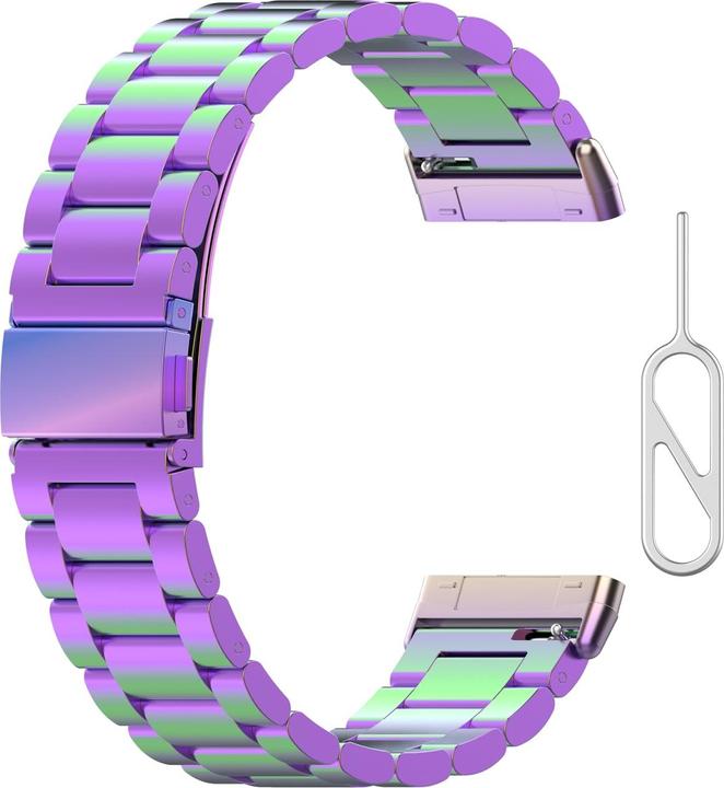 Produktbild Cover-Discount Fitbit Versa / Sense- Edelstahl Armband Maschen multicolor (Nylon)
