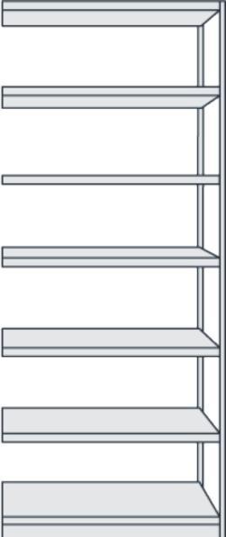 Immagine prodotto Kerkmann Scaffale Progress per carichi pesanti 50946011 grigio chiaro 96,0 x 60,0 x 225,0 cm