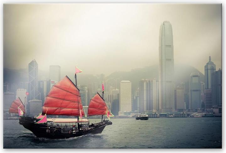 Produktbild Trenddeko Sailing in Hongkong (200 x 130 cm)