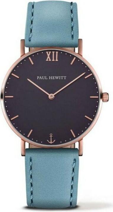 Paul Hewitt Sailor Line Blue Lagoon Rose Gold Leather Niagara (Analoguhr, 42 mm)