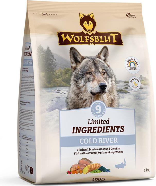 Actual product image Wolfsblut Limited Ingredients Adult Cold River for dogs 1 kg (Adult, 1 pcs., 1000 g)