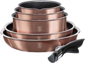 BerlingerHaus BH1591 12 pcs cookware set Metallic Line Rose Gold Edition rose g (Pan set + pot set, Aluminium)