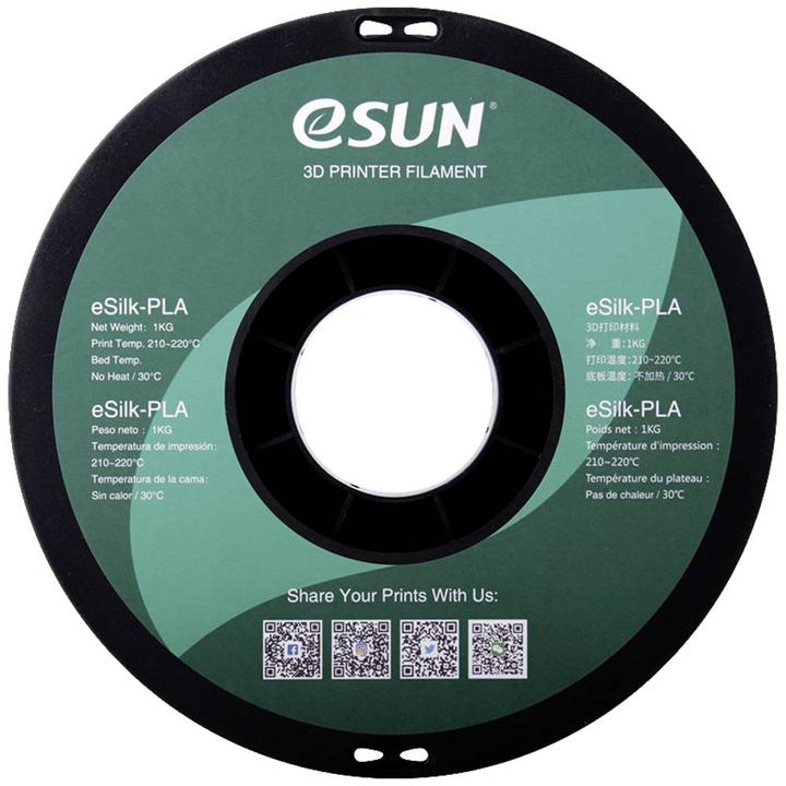 Actual product image eSUN eSilk-PLA Copper Filament PLA 1.75 mm 1 kg Copper (metallic) (PLA, 1.75 mm, 1000 g, Copper)