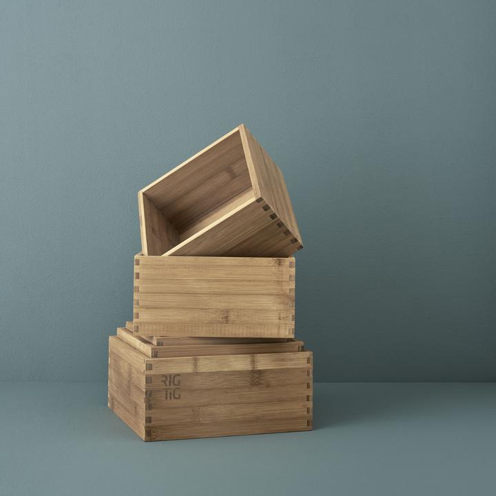 Actual product image Rig-Tig by Stelton Woodstock storage box (20 x 20 x 10 cm)
