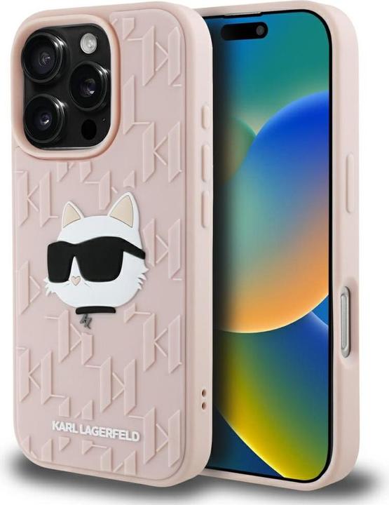 Immagine prodotto Karl Lagerfeld Etui 3D Rubber Monogram & Choupette for iPhone 16 Pro Max pink (Apple iPhone 16 Pro Max)