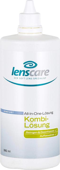 Produktbild 4Care Lenscare Kombi-Lösung für weiche Kontaktlinsen, 380 ml Lösung (All in One Lösung, 380 ml)