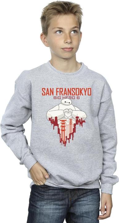 Immagine prodotto Disney Big Hero 6 Baymax San Fransokyo Heart Felpa Ragazzi (152, 158)