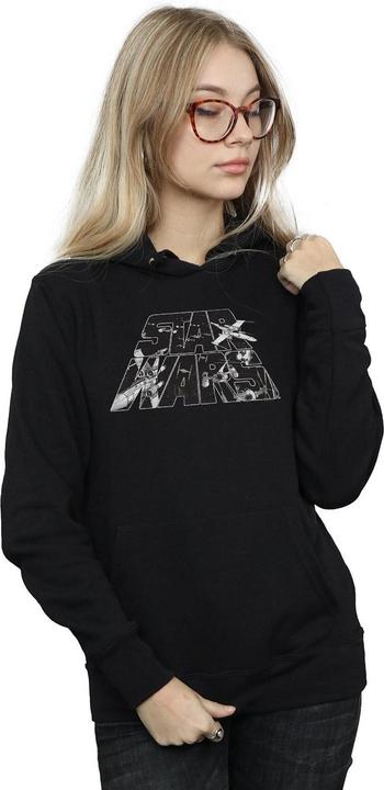Produktbild Star Wars Logo Space Sketch Kapuzenpullover (S)