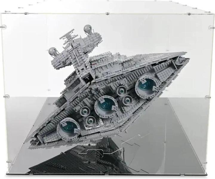 Produktbild iDisplayit Acryl-Display & Ständer für LEGO® 75252 Star Wars Imperialer Sternzerstörer (Mit schwarzem Boden)