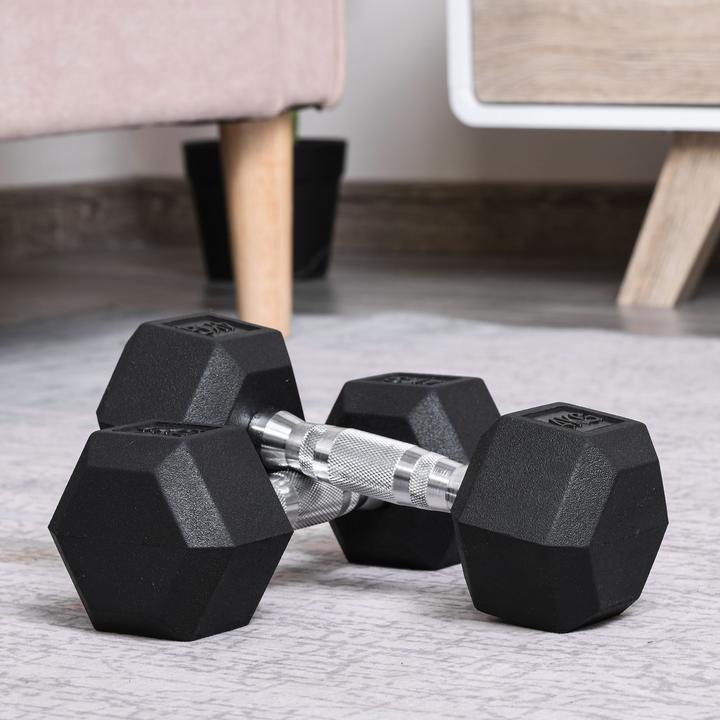 Actual product image Homcom Hexagon dumbbell set of 2 (2 x 4 kg)