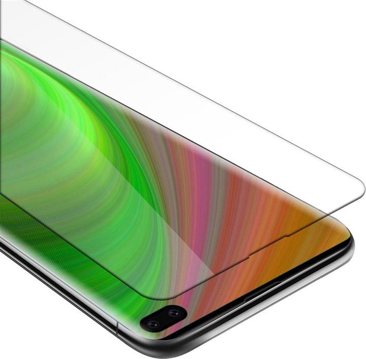 Actual product image Cadorabo Display protection glass for Samsung Galaxy S10 PLUS (1 Piece, Samsung Galaxy S10+)