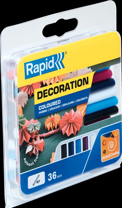 Immagine prodotto Rapid Colla stick colorata classica Ø7x90mm 36 pezzi