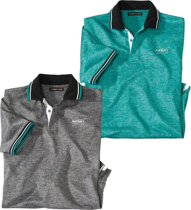 Immagine prodotto Atlas For Men Confezione da 2 polo Sport Outdoor (3XL)