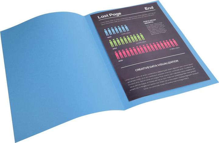 Immagine prodotto Exacompta Copertina per fascicoli A4 carta FSC 220g turchese (A4, 100 x)
