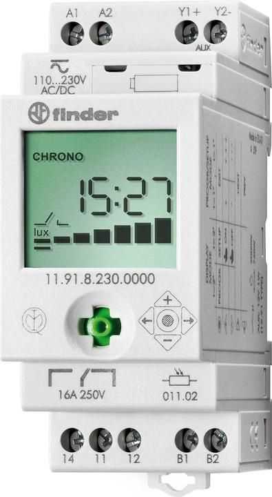 Actual product image Finder Twilight switch 150Lux 16A+1Aux 230V 11.91.8.230.0000