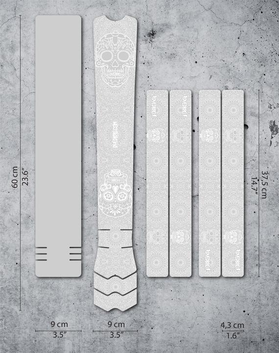 Dyedbro Rahmenschutz Kit - Día de Muertos - White Gloss