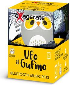 Actual product image Hamlet XBTPET-OWL Portable Mono Speaker Grey, White, Yellow 4 W (4 h, Rechargeable battery operated)