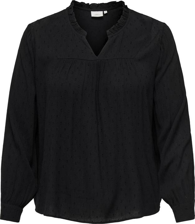 Only Normal geschnitten V-Ausschnitt Ärmelbündchen mit Knopf Top Top