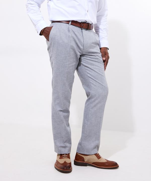 Actual product image Joe Browns Herringbone Linen Blend Suit Trousers (W50/L34)