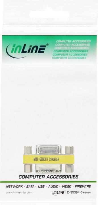 Produktbild InLine Mini-Gender-Changer (Sub-D 9, 1.40 cm)