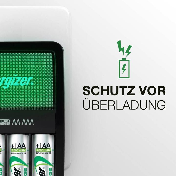 Immagine prodotto Energizer Ricarica Maxi (4 pz., AA, 2000 mAh, Batteria + Caricabatterie)