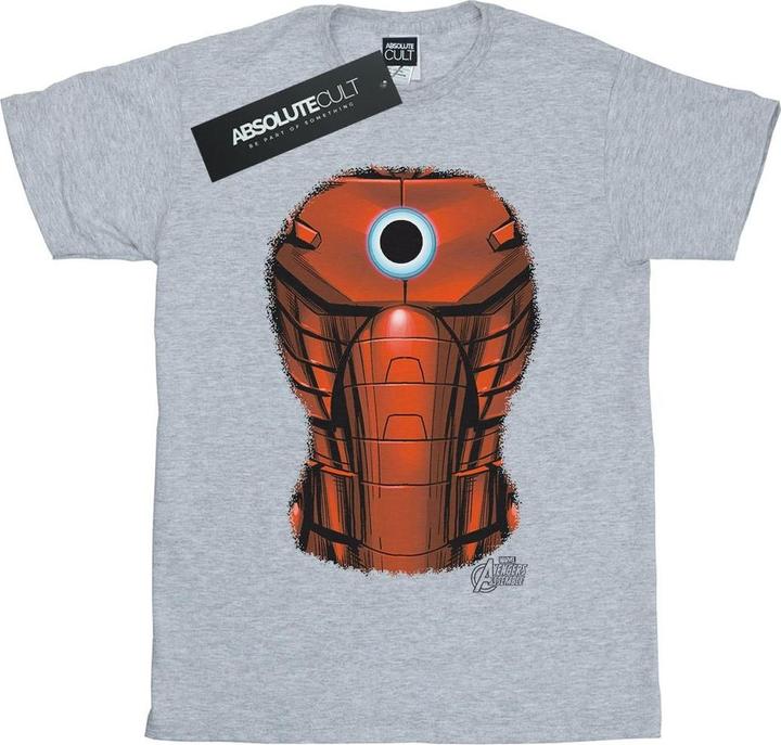 Actual product image Mens Iron Man Chest Burst T-Shirt (S)