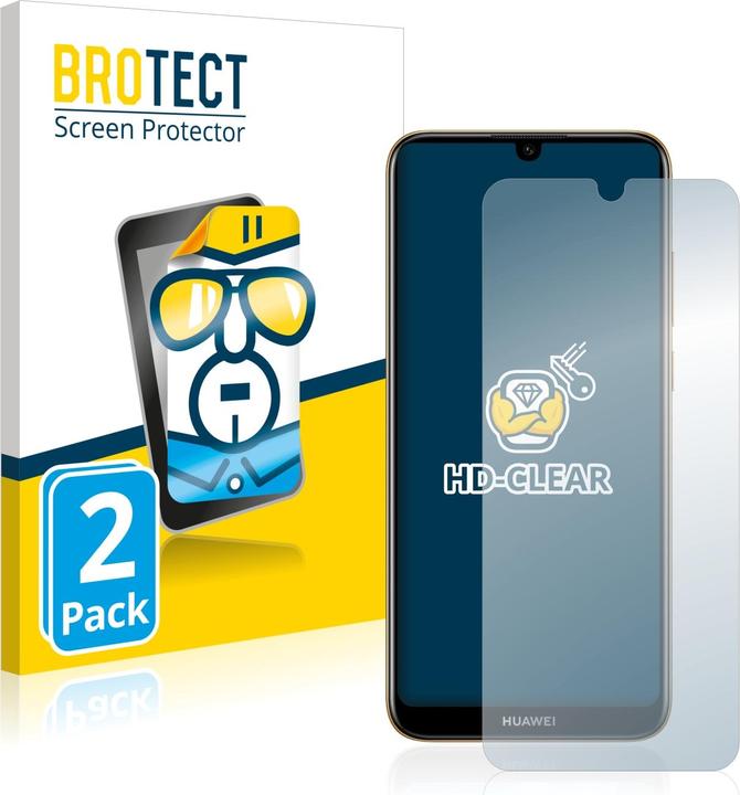 Actual product image BROTECT Screen Protector Clear (2 Piece, Huawei Y6 (2019))